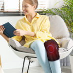 CINCOM Knee Massager with Heat, Air Compression Leg Knee Brace for Arthritis and Circulation Heated Knee Brace Wrap for Injury and Joint Recovery (Single Unit)