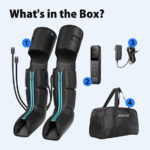 CINCOM Leg Massager - Upgraded Foot Calf Thigh Massager with Heat and Compression for Circulation and Pain Relief - Gifts Ideas