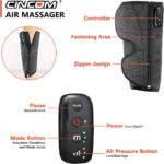 CINCOM Rechargeable Leg Massager, Wireless Air Compression Calf Massager for Circulation and Muscles Relaxation (Single)
